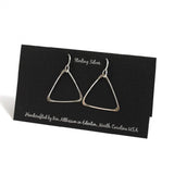 Ken’s handcrafted jewelry - Sterling Silver Earrings Large Triangles