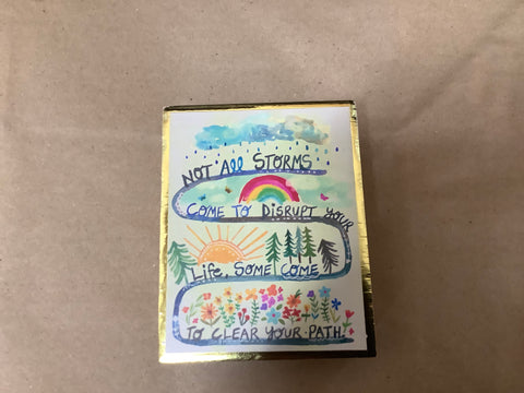 Tiny Block Keepsake….Not All Storms….