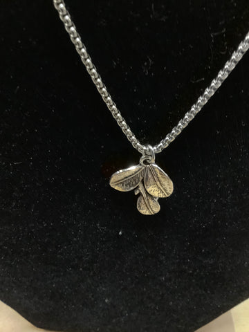 3 leaf necklace by artist Jen G.