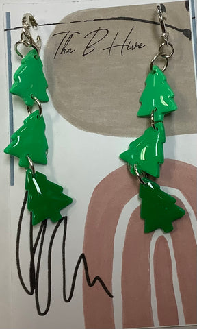 Clay Dangle Tree Earrings by Barbie