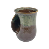 Clay in Motion - The Original Handwarmer Mug: Mocha / Left Hand