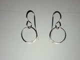 Ken’s handcrafted jewelry - Sterling Silver Earrings X-Small Circle