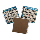 StuckOnU Art - Upcycled Vintage Blue Bingo Card Journal - 5x5"