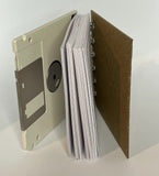 StuckOnU Art - Upcycled Floppy Disk Journals - Cool Fluorescent Colors: Green (not pictured