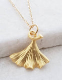 Sosie Designs - #6147 Golden Ginkgo Necklace