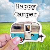 Tipsy Coasters & Gifts - Funny Sticker | Happy Camper
