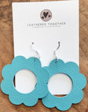 Open Flower Earrings by Leathered Together