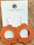 Open Flower Earrings by Leathered Together