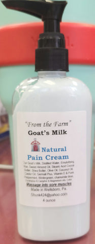4 oz From the farm Natural Pain Cream