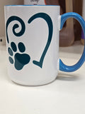 Heart n Paw Mug by Kellee