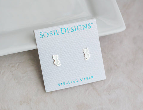 Sosie Designs - Sterling Silver Cat Stud
