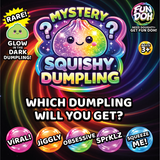 Novelty Brands - Fun Doh Mystery Dumpling Squishies | 12-Piece Retail Display: Wholesale Price