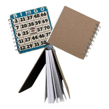 StuckOnU Art - Upcycled Vintage Blue Bingo Card Journal - 5x5"