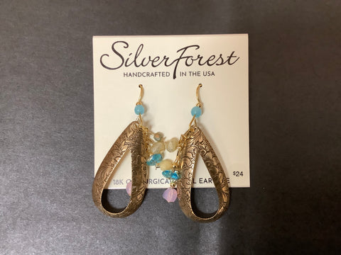 NE-2278 Silver Forest Earrings
