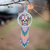 Lucia's Imports - Sugar Skull Skeleton Dream Catcher (Closeout)