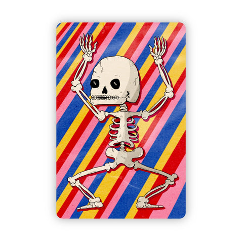 Big Moods - Dancing Skeleton Multicolor Halloween Sticker