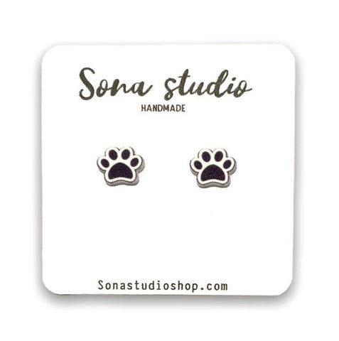 Sona Studio - Paw Print Earrings