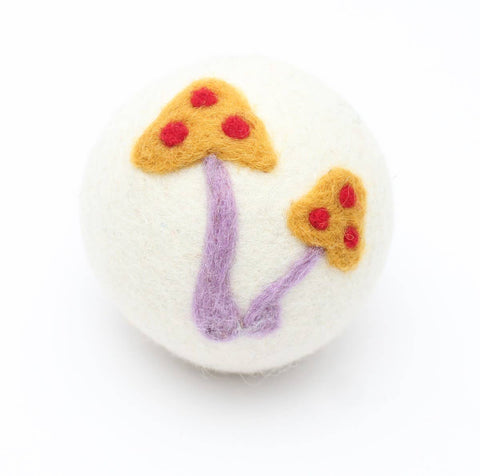 Ethical Global - Mushrooms: Eco Wool Dryer Balls Fair Trade: Two Mushrooms
