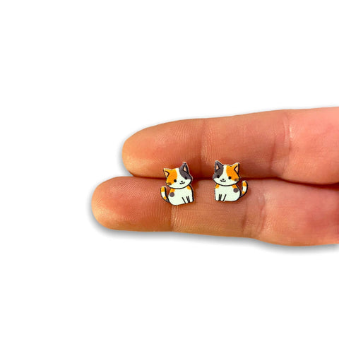 Sona Studio - Calico Cat Earrings