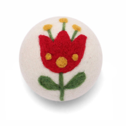 Ethical Global - Flowers: Eco Wool Dryer Balls Fair Trade: Tulip