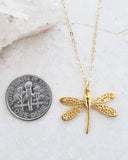 Sosie Designs - 6152 Gold Dragonfly Necklace
