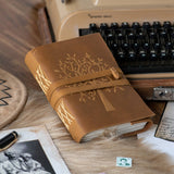 Embossed Leather Journal With Tree