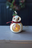 Meadowbrooke Gourds - Olwen Owl Handcrafted Gourd