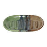 Clay in Motion - Stoneware Kitchen Soap Dish: Mystic Water