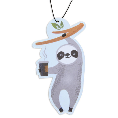 Fresh Fresheners - Coffee Sloth Air Freshener Pack of 12