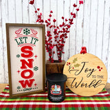 12x6 Let It Snow Christmas Signs And Christmas Décor Handmade