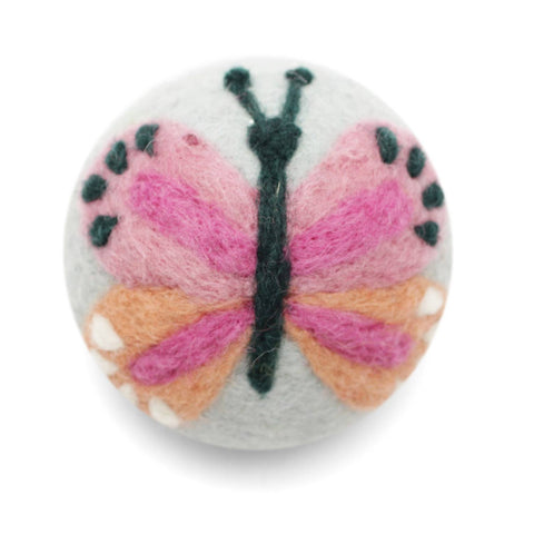 Ethical Global - Bugs: Eco Wool Dryer Balls Fair Trade: Multicolor Butterfly