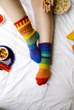 Solmate Socks - Rainbow Crew Socks | Eco-Friendly & Made in the USA : Small (Women 6-8 Men 5-7)