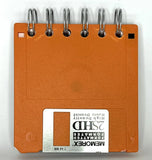 Upcycled Matte Colored Floppy Disk Journals: Yellow