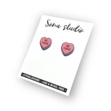 Sona Studio - Candy Heart Earrings (Be Mine)