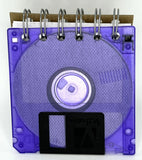 StuckOnU Art - Upcycled Floppy Disk Journals - Cool Fluorescent Colors: Green (not pictured