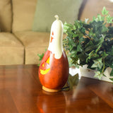 Meadowbrooke Gourds - Casper Jack Small Tall Lit Jack-O-Lantern Handcrafted Gourd