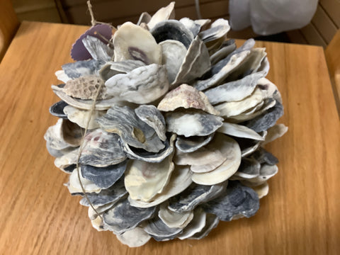 7” Oyster Ball with Coral by Lisa