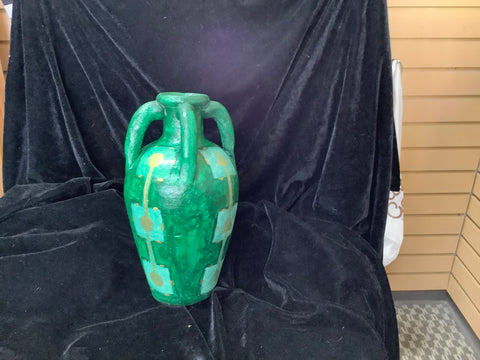 Green Acrylic Vase “Jade Memory” by Seth