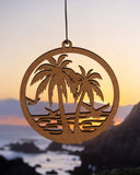 Fresh Fresheners - Beach Palm Trees Wooden Air Freshener Pack of 8