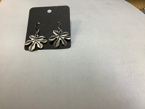 Six Petal Leaf silver earring