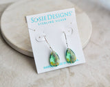 Sosie Designs - Crystal Briolette Earrings - Erinite Shimmer