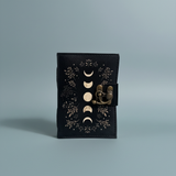 SunlitSage - Mini Journal | Leather Journal | Blank Vintage Journal: Luna Moth