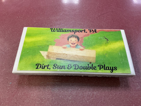Williamsport Pa. Magnet Dirt Sun and Double Plays