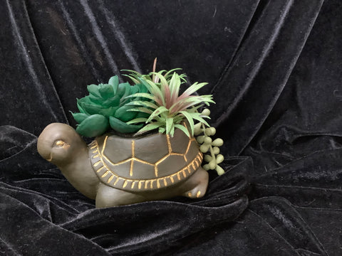 Acrylic Hand-Painted Turtle Statue by Seth