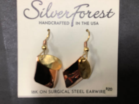 NE-2227A Silver Forest Earrings