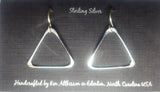 Ken’s handcrafted jewelry - Sterling Silver Earrings Large Triangles