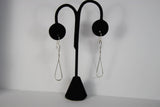 Ken’s handcrafted jewelry - Sterling Silver Earrings Twist/Drop Large
