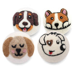 Ethical Global - Dogs: Eco Wool Dryer Balls Fair Trade: White Dog