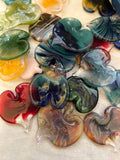 Terrapin Glass Gardens - Glass Hearts Hand sculpted made in USA: ASSORTED