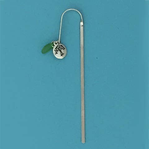 Basic Spirit - Tree Bookmark w/Green Seaglass